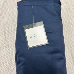 New Full size Threshold metallic Blue Sheet Bedding Set In a bag